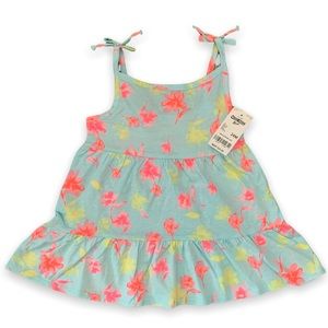 OshKosh Baby Girl Floral Cotton Dress Size 24 Months NWT